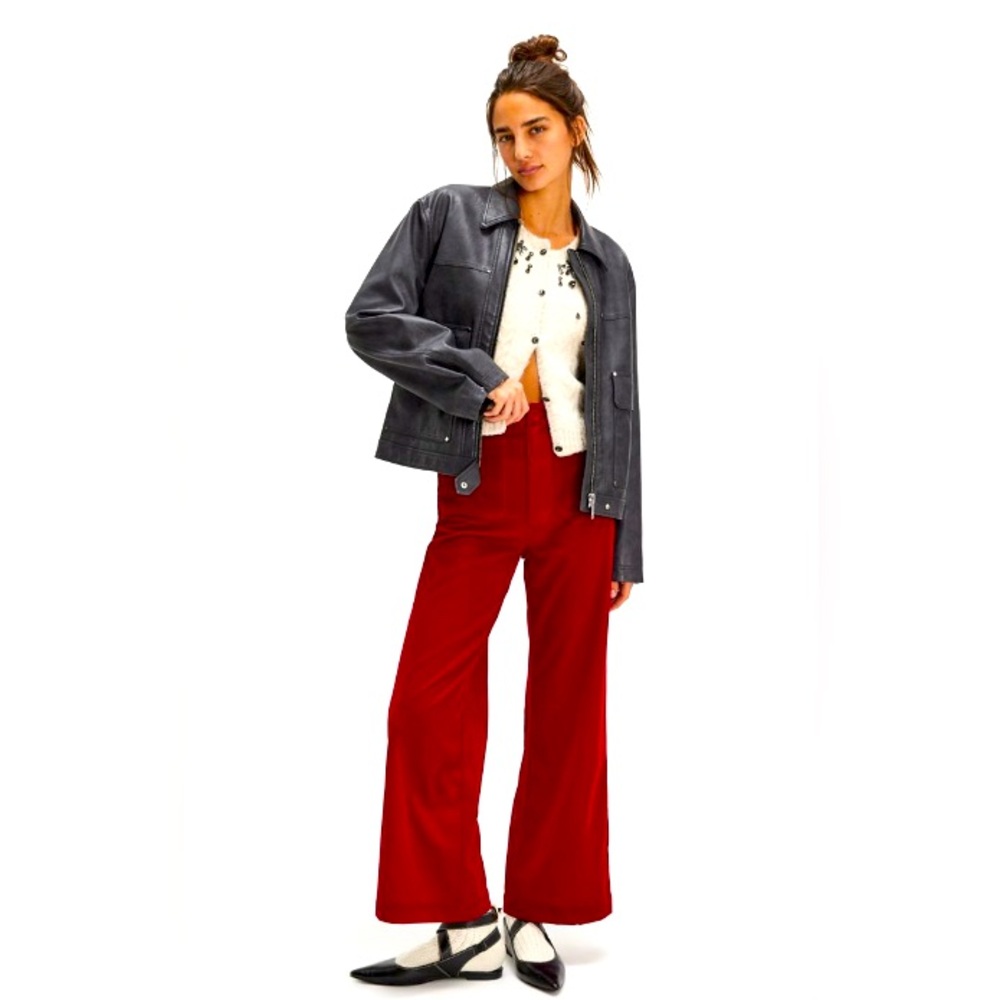 Rolla’s Sailor Velvet Pants in Ruby